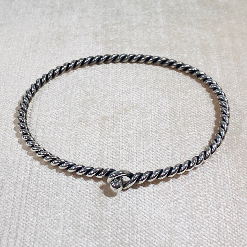James Avery Sterling Silver Twisted Wire Hook-On - Picture 4 of 4
